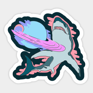 Space Shark v1 Sticker